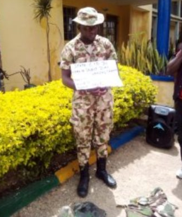 Police Parade Fake Soldier In Jos