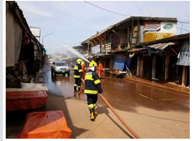 Enugu Fire Service Begins Decontamination Of Ogbete Main Market
