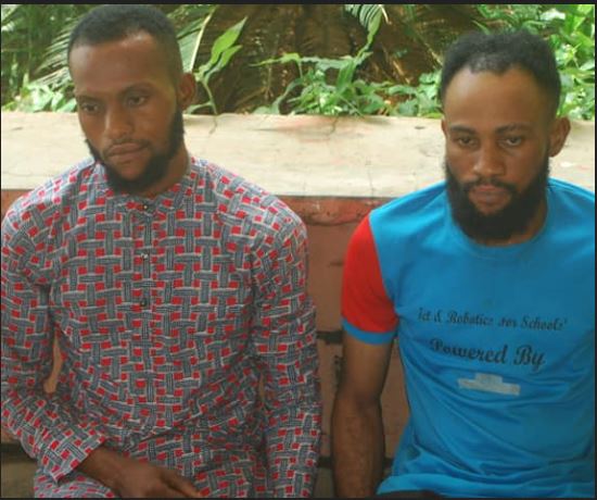 Faces Of Men Arrested With 36 ATM Cards Suspected To Have Been Stolen In Niger