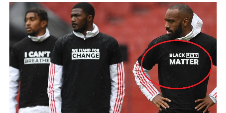 Players’ Names On The Back Of Shirts To Be Replaced With ‘Black Lives Matter’ When Premier League Resumes