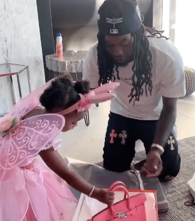 Offset gifts his and Cardi B’s daughter, Kulture a Birkin bag for her 2nd birthday