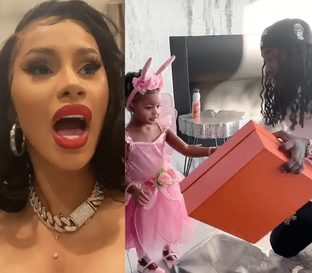 Cardi B defends husband Offset after he’s called out for buying their 2-year-old daughter Kulture a Birkin bag