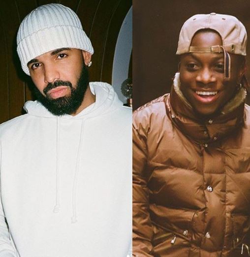 Rapper, Drake Jams To Oxlade’s banger “Away”