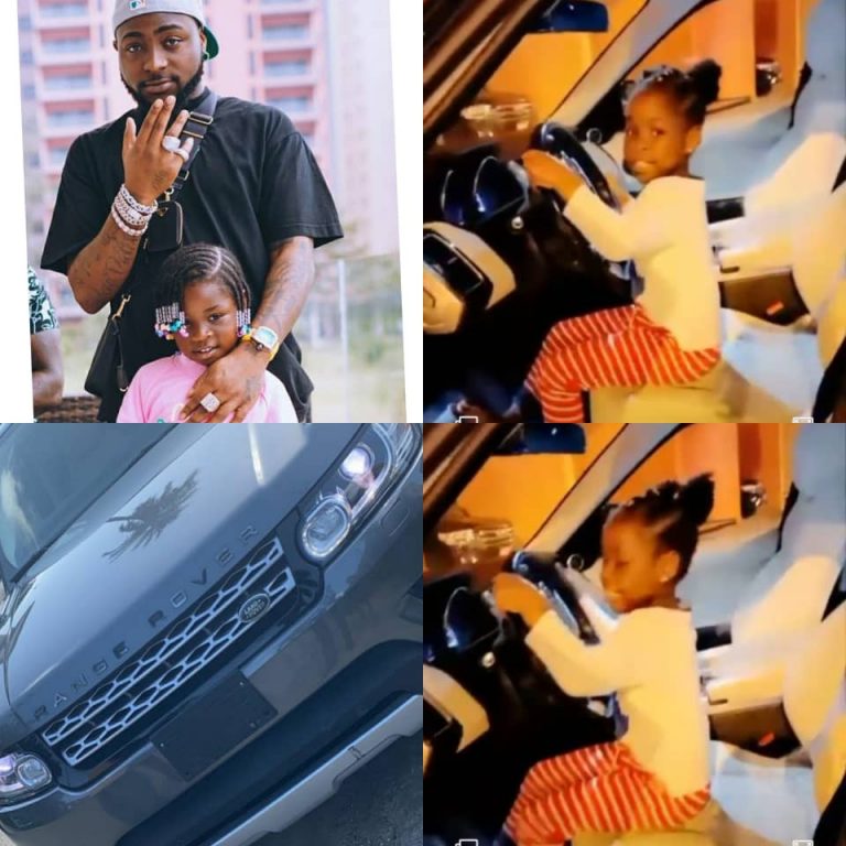 Davido gifts his daughter a Range Rover as a birthday present