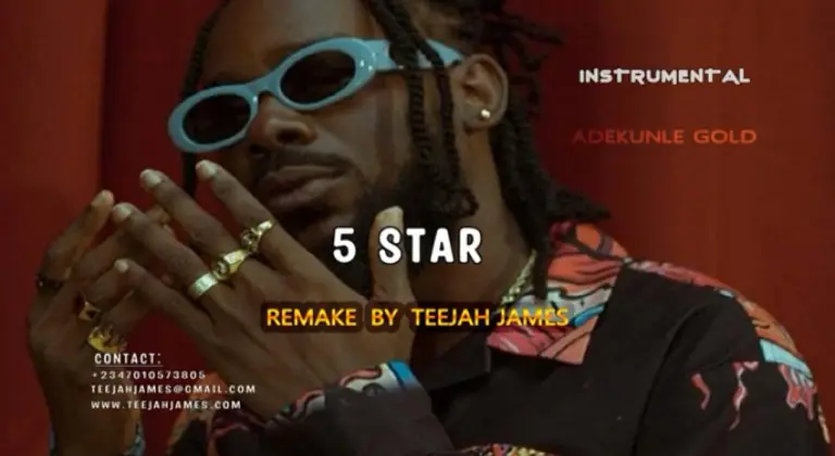 Instrumental : Adekunle Gold – 5 Star (Remake By Teejah James)