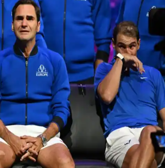 Roger Federer and Rafael Nadal seen crying in emotional clip after Swiss star’s final match (video)