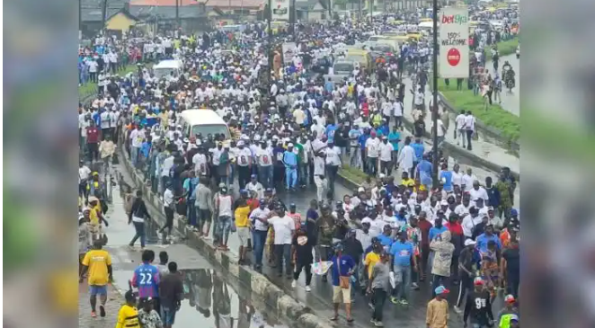 MC Oluomo, others hold solidarity rally for Tinubu, Sanwo-Olu in Lagos