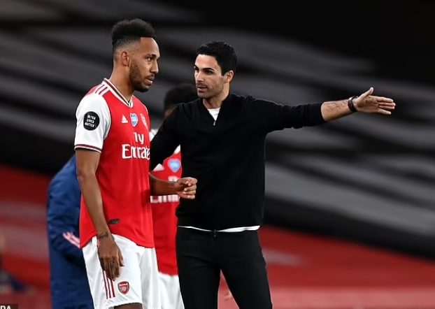 ‘He can’t handle big players’ – Pierre-Emerick Aubameyang takes a swipe at Arsenal coach Mikel Arteta