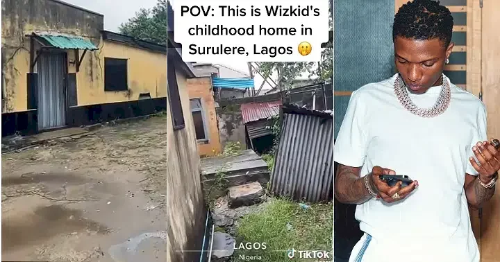 Reactions as Nigerian man shares video of Wizkid-s alleged childhood home in Surulere
