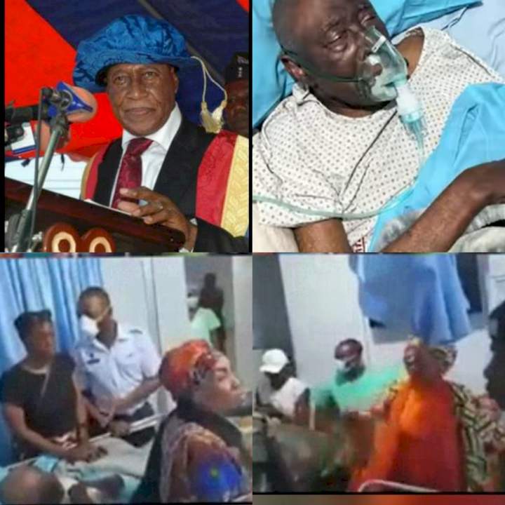 Family members of Ghanaian business tycoon, Asuma Banda, clash over his wealth as he battles for his life on his sick bed (video)