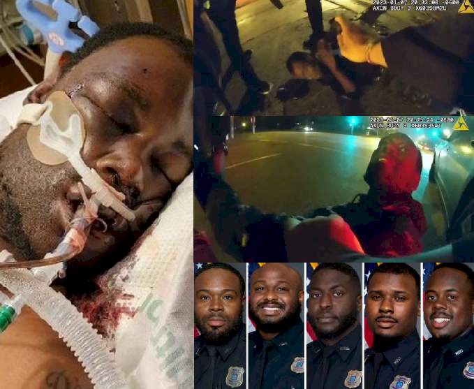 Tragic: Horrific video shows five cops beating Tyre Nichols to death as he screams for his mum
