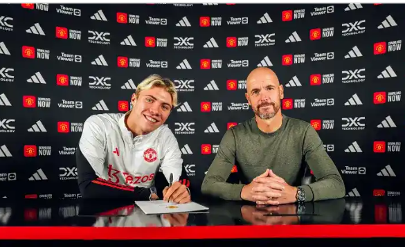 Man Utd sign Danish striker Hojlund from Atalanta