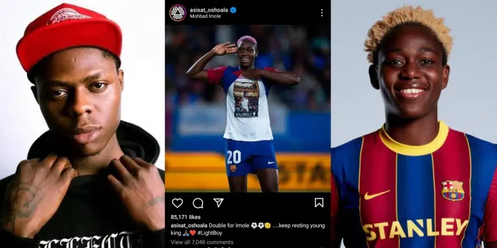 “Double for Imole” – Asisat Oshoala pays tribute to Mohbad after scoring twice against Granada